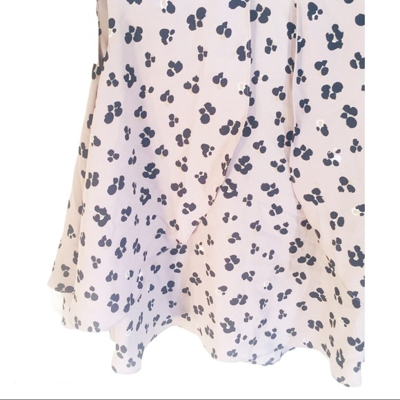 ZARA BASIC Print Flutter Sleeveless Blouse With Open Back Mocha/Tan Size XS - Picture 7 of 13